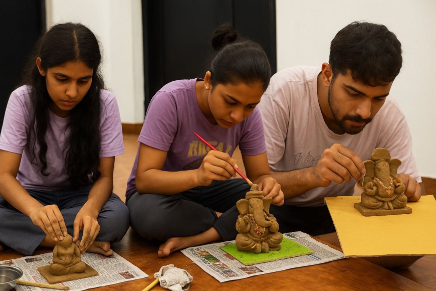 गोल्डन फ्रेम एकेडमी ऑफ फिल्म आर्ट्स में बप्पा का स्वागत और अभिनेताओं की अनोखी साधना