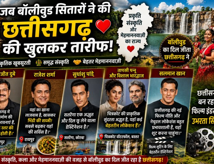 जब बॉलीवुड सितारों ने की छत्तीसगढ़ की तारीफ, प्राकृतिक सुंदरता से लेकर मेहमाननवाज़ी तक के हुए मुरीद